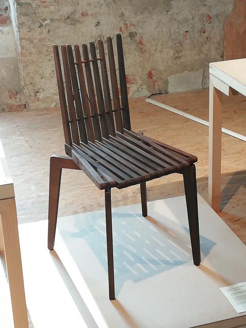 DIPSTOR&reg; chair Massimo-L 2 in MAO; thermally modified ash