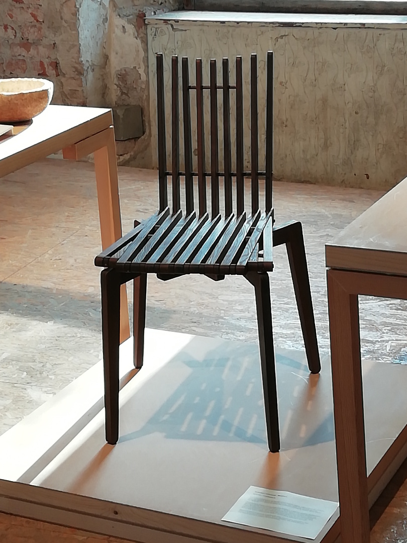 DIPSTOR&reg; chair Massimo-L 2 in MAO; thermally modified ash
