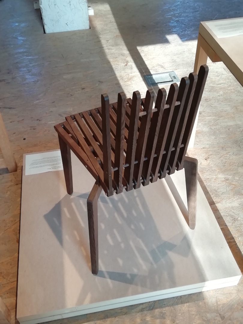 DIPSTOR&reg; chair Massimo-L 2 in MAO; thermally modified ash
